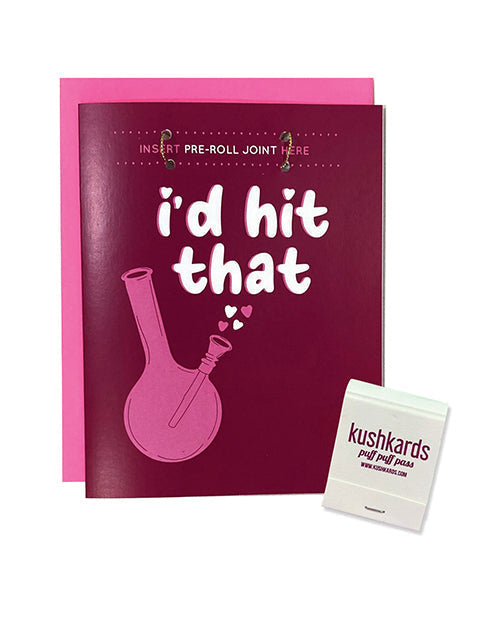 Tarjeta de felicitación "I'd Hit That" con caja de cerillas