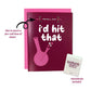 Tarjeta de felicitación "I'd Hit That" con caja de cerillas
