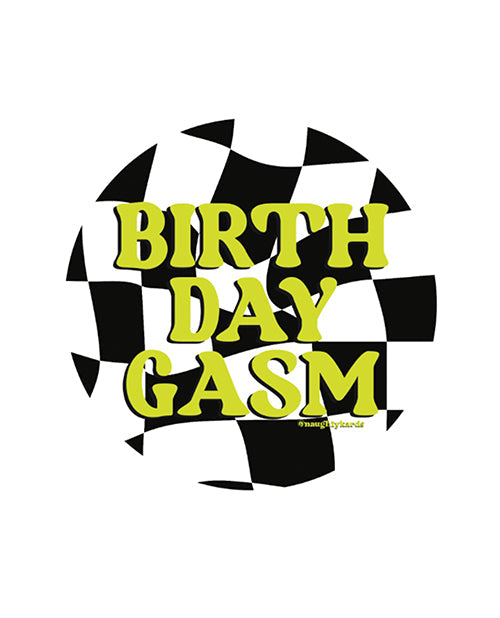 Pegatina Traviesa "Birthday-Gasm" - Paquete de 3