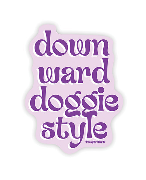 Autocollant coquin « Downward Doggie » – Lot de 3