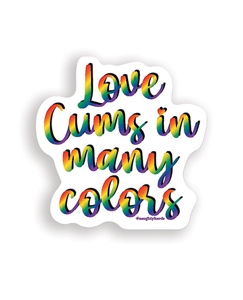 Pegatina erótica Love Cums - Paquete de 3
