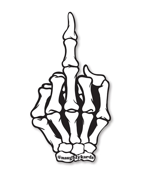 Tarjeta de felicitación de Halloween Rip Fucks con calcomanía
