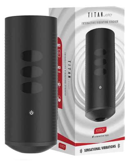 Kiiroo Titan, masturbateur vibrant interactif - Noir