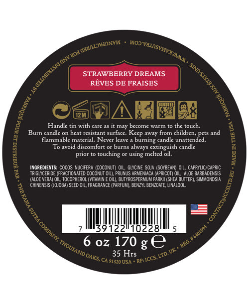 Bougie de massage au soja Kama Sutra Ignite - Rêves de fraises
