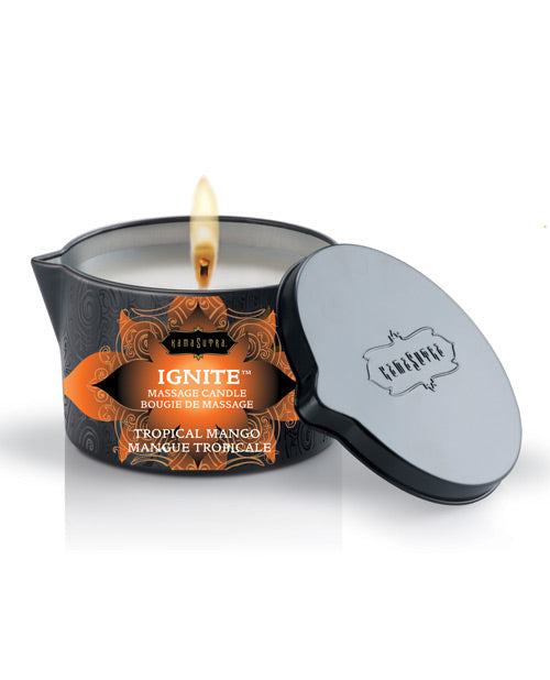 Vela de Masaje de Soja Kama Sutra Ignite - Mango Tropical