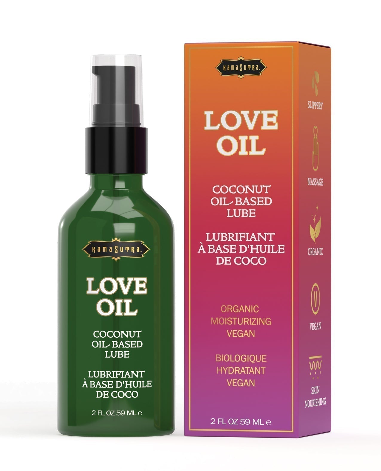 Lubricante con base de aceite de coco Love Oil