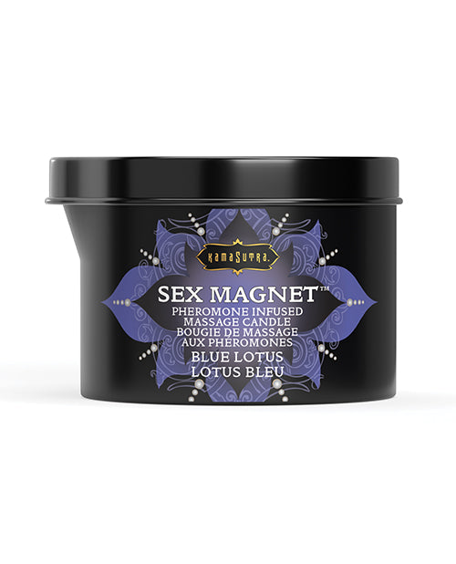 Bougie sexuelle Kama Sutra avec bec verseur – Lotus bleu 6 oz