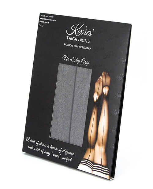 Kix'ies Lois Mi-Bas avec Couture Noire Noir C