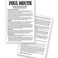 Jeu de cartes Foul Mouth