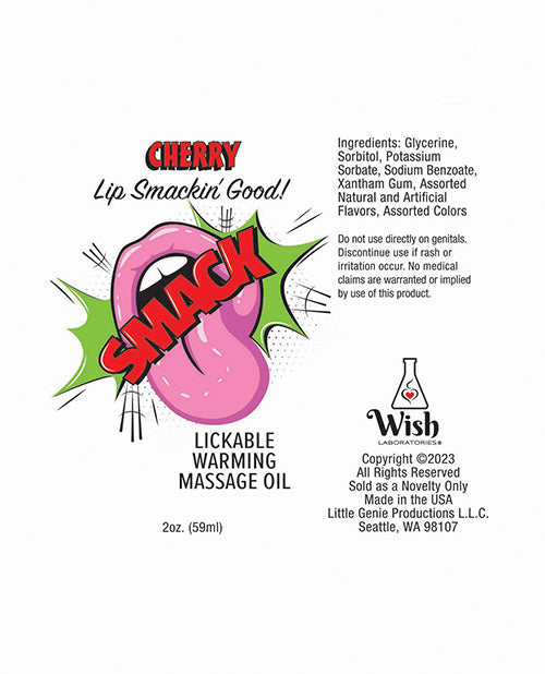 Huile de Massage Chauffante Smack - 59 ml Fruit de la Passion