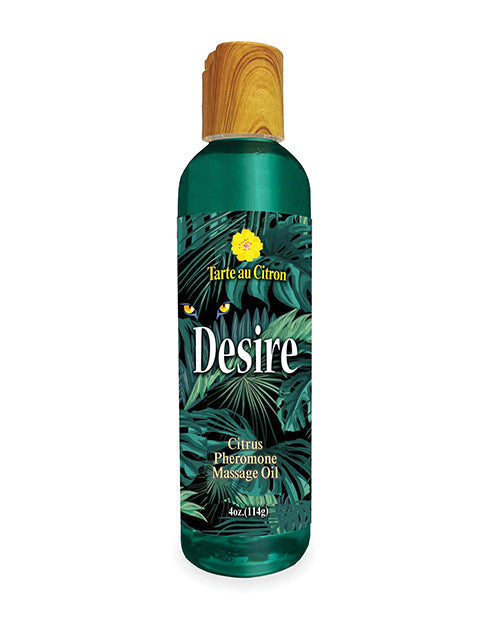 Aceite de Masaje con Feromonas Desire - 4 oz Cítrico