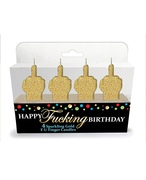 Juego de velas de feliz cumpleaños jodidamente FU
