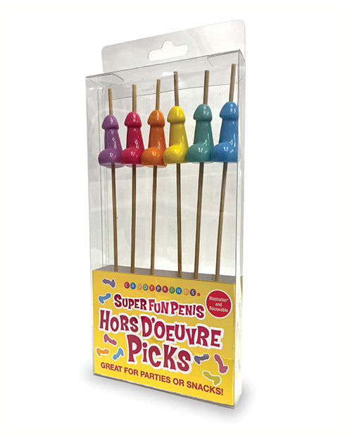 Palillos para aperitivos súper divertidos - Juego de 6