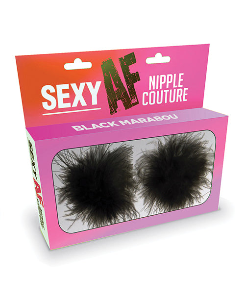 Cache-tétons couture Marabout Sexy AF – Noir Taille unique