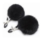 Pinces à Tétons Sexy AF - Pompon Noir