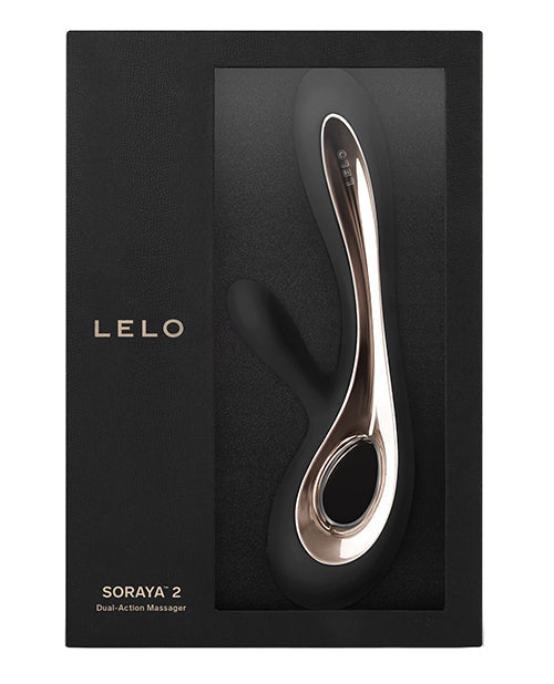 Vibrateur LELO | Vibrateur lapin | Vibrateur point G Soraya 2 | Vibrateur clitoridien noir | Meilleur vibrateur pour femme