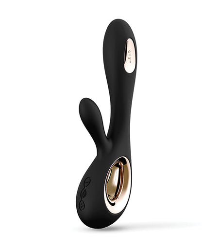 Vibreur LELO | Vibromasseur lapin | Vibromasseur clitoridien Soraya Wave | Vibromasseur point G noir | Meilleur vibromasseur pour femme