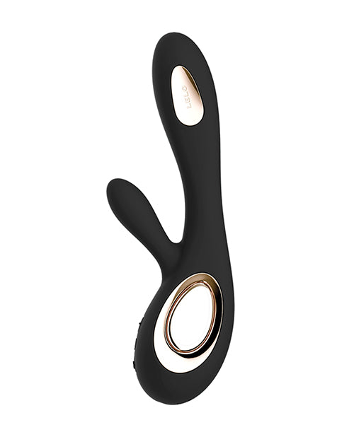 Vibreur LELO | Vibromasseur lapin | Vibromasseur clitoridien Soraya Wave | Vibromasseur point G noir | Meilleur vibromasseur pour femme