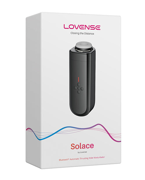 Masturbador de empuje Lovense Solace - Negro