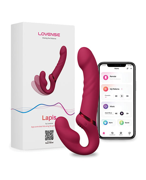 Lovense Lapis Dildo Vibrador sin Arnés - Rosa