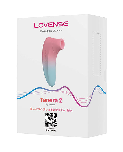 Stimulateur clitoridien Bluetooth à succion Lovense Tenera 2 - Rose/Bleu