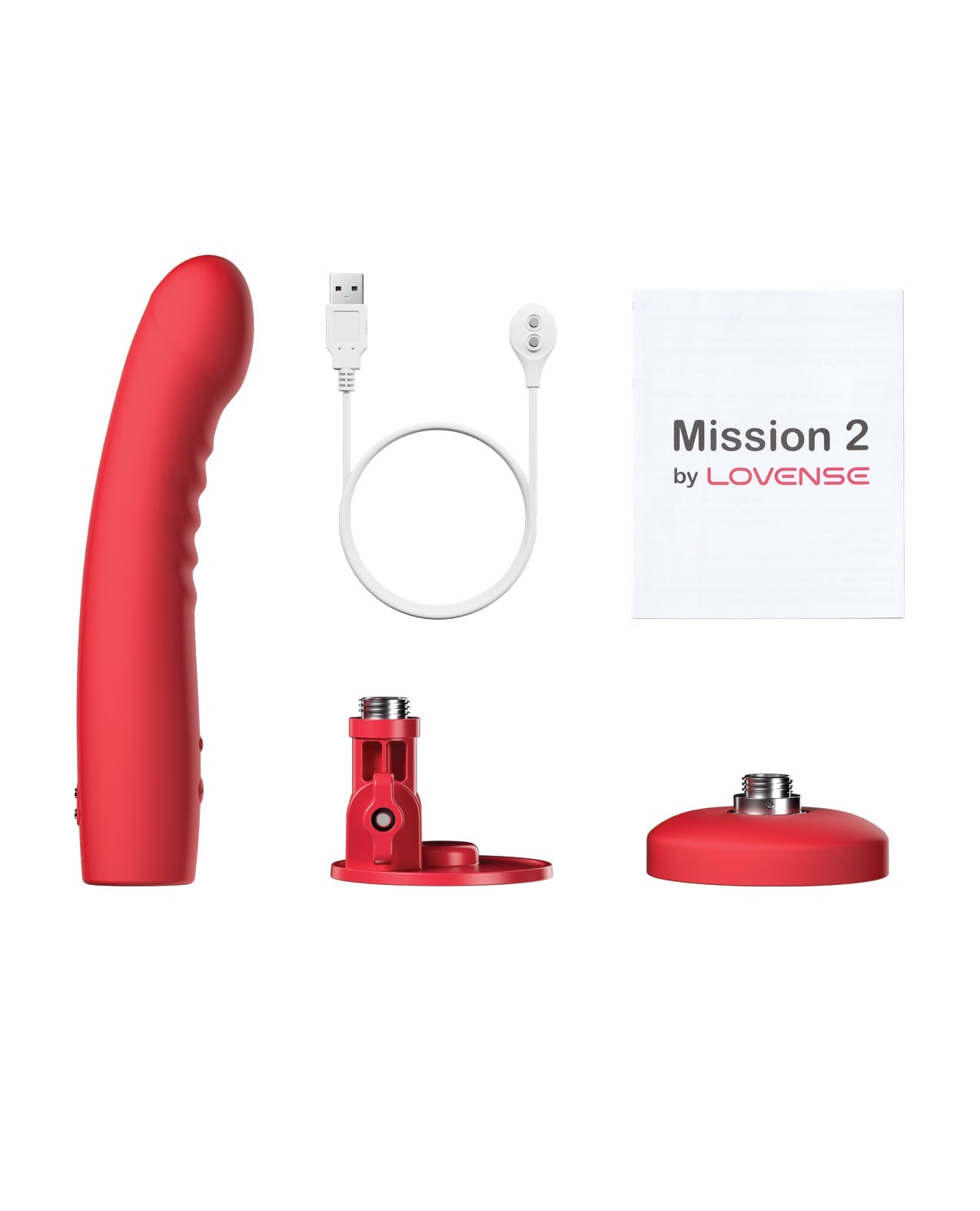 Lovense Mission 2 Technologie tactile - Rouge