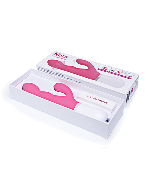 Vibromasseur point G Lovense | Vibromasseur clitoridien rotatif Nora | Vibromasseur lapin rose | Meilleur vibromasseur pour femme