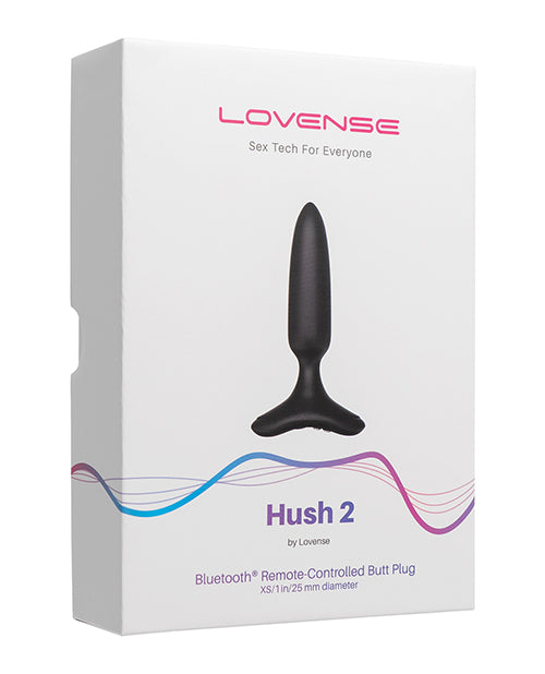 Lovense Hush 2 1" Butt Plug - Negro