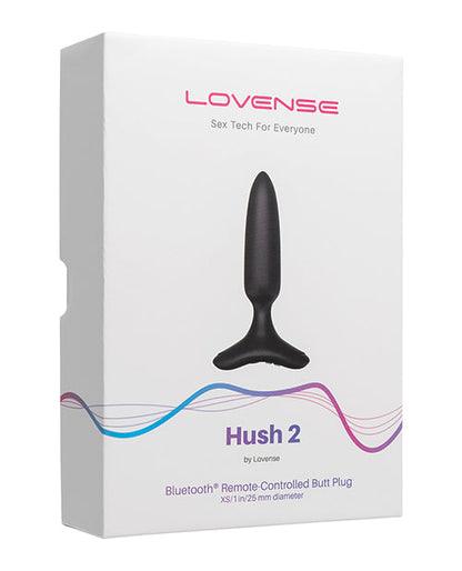 Lovense Hush 2 1" Butt Plug - Negro