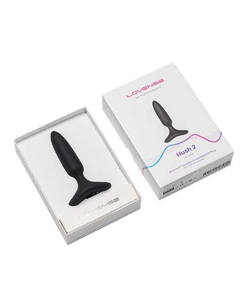 Lovense Hush 2 1" Butt Plug - Negro