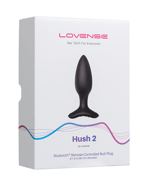 Vibreur anal Lovense Hush 2 1,5" - Noir
