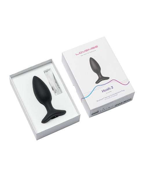 Lovense Hush 2 1.5" Plug Anal - Negro