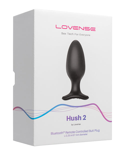 Lovense Hush 2 tapón anal 5,7 cm - Negro