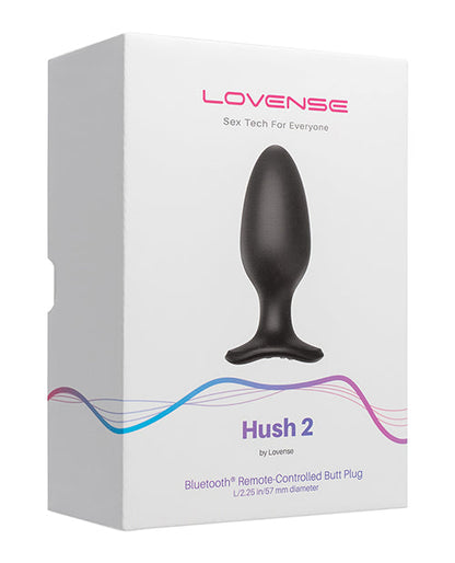 Lovense Hush 2 tapón anal 5,7 cm - Negro