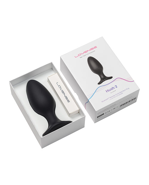Lovense Hush 2 tapón anal 5,7 cm - Negro