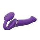 Strap on moi vibrant flexible sans bretelles Sangle sur Médium - Violet