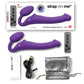 Strap on moi vibrant flexible sans bretelles Sangle sur Médium - Violet