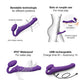 Strap on moi vibrant flexible sans bretelles Sangle sur Médium - Violet