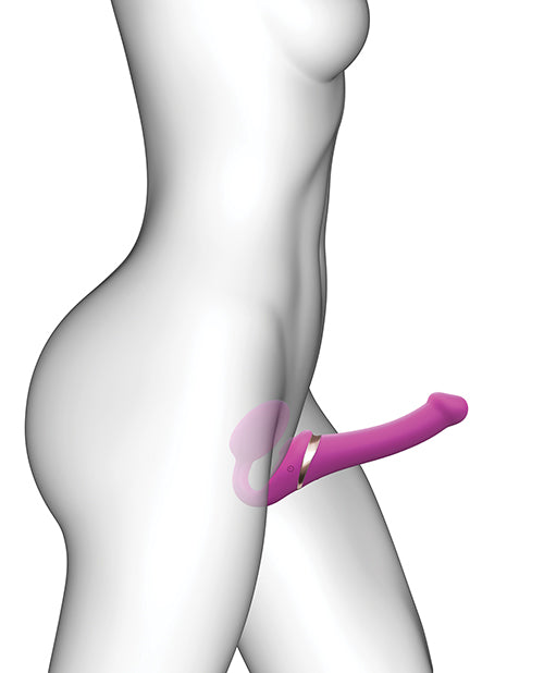 Strapon Multiorgasmo Flexible Sin Tirantes Extra Grande - Fucsia