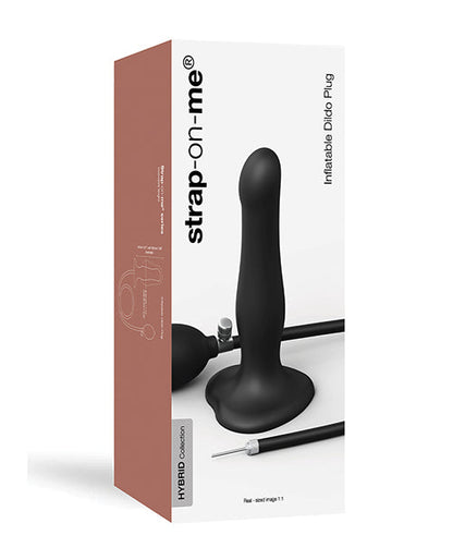 Arnés con Consolador Hinchable - Negro