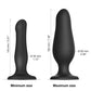 Arnés con Consolador Hinchable - Negro