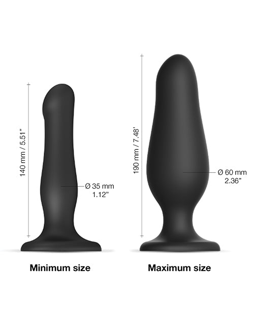 Arnés con Consolador Hinchable - Negro