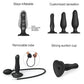 Arnés con Consolador Hinchable - Negro