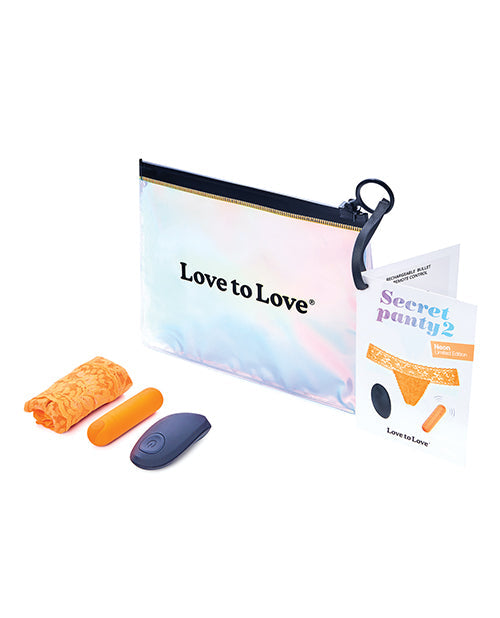 Vibrador de braguita secreta Love to Love 2 - Naranja neón