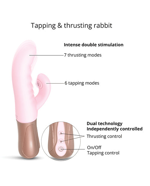 Lapin Coquin Vibrant Point G - Rose Bébé