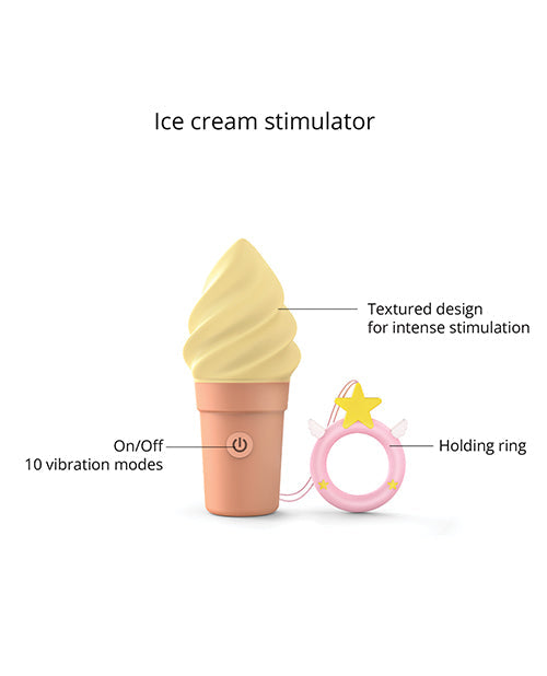 Love to Love Stimulateur de Cornet de Crème Glacée Cand'ice - Vanille Pops