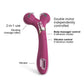Vibromasseur à Fourche Love to Love Fireball - Prune Étoile