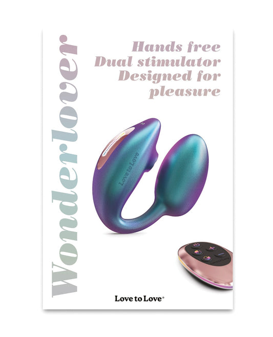 Love to Love Wonderlover Dual Stimulator - Turquesa iridiscente