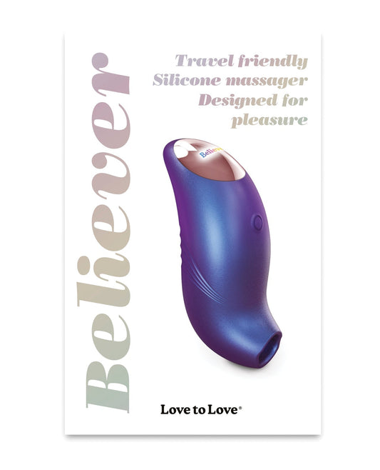 Mini vibrador lamedor Love to Love Believer - Noche iridiscente