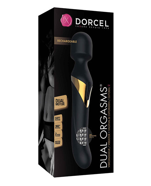 Dorcel Dual Orgasms Varita - Negro/Oro